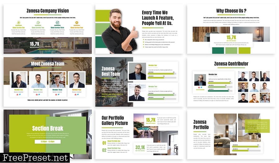 Zonesa - Business Template Prensentation LTX8MTK