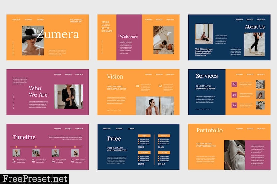 Zumera - Multi Purposes Powerpoint Template SEZYLWW