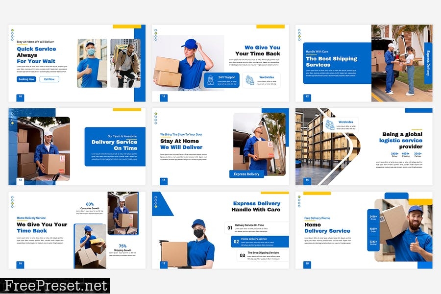 Zuper - Express Delivery PowerPoint Template JZTMZZ9