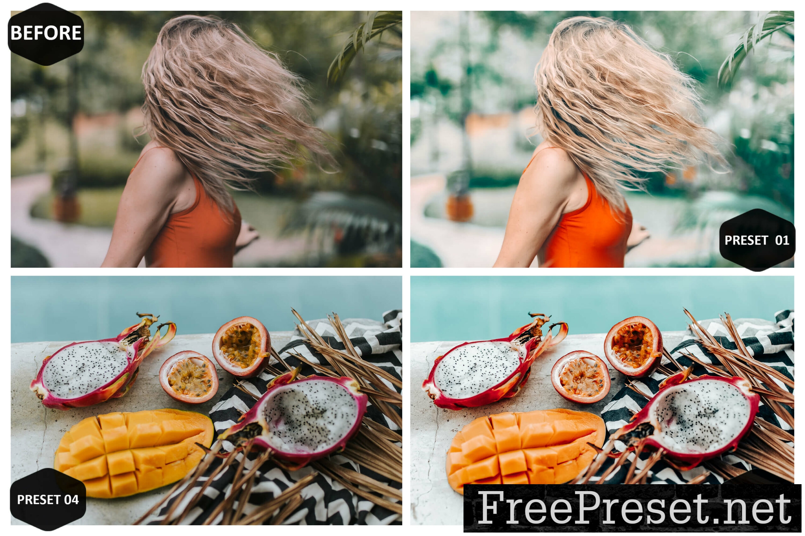 10 Flamingo Mobile & Desktop Lightroom Presets, Vibrant LR Preset