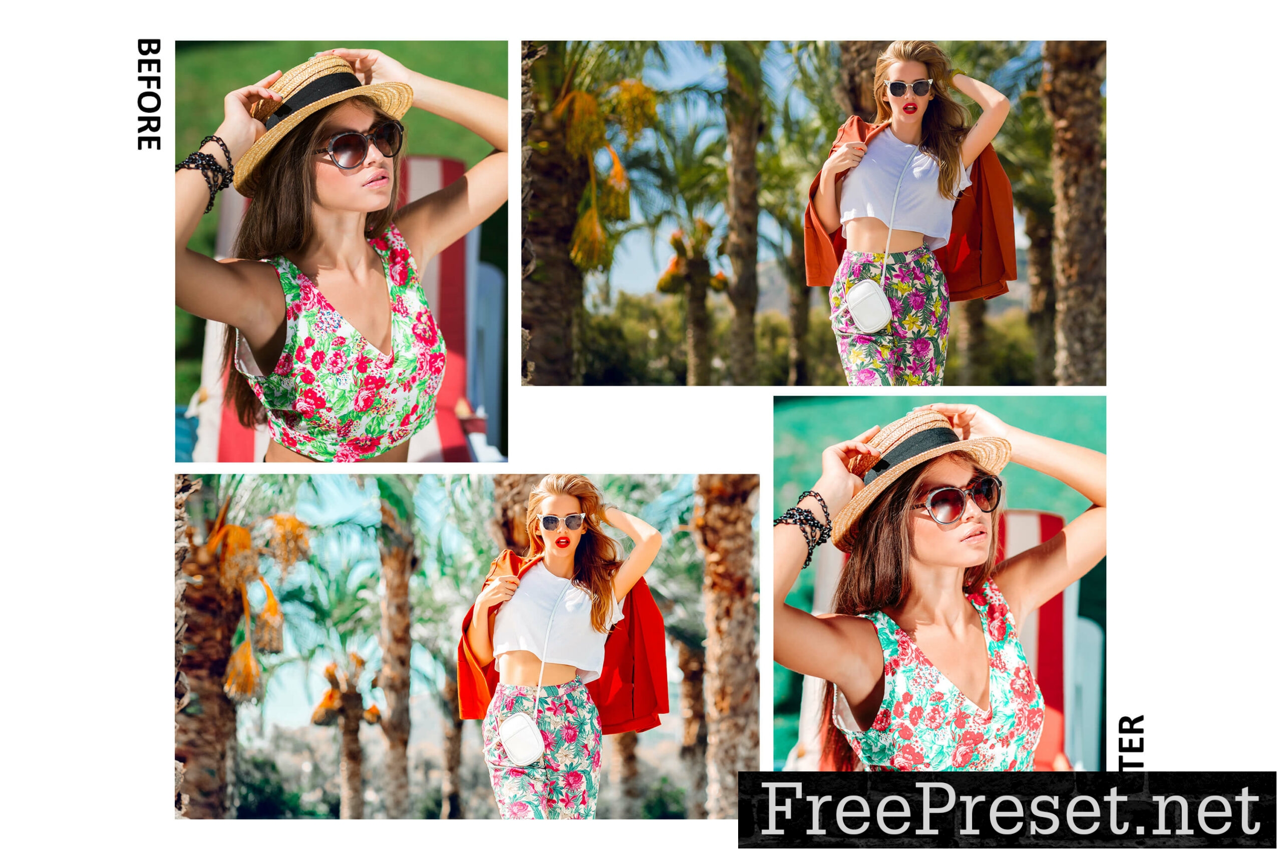 10 Flamingo Mobile & Desktop Lightroom Presets, Vibrant LR Preset