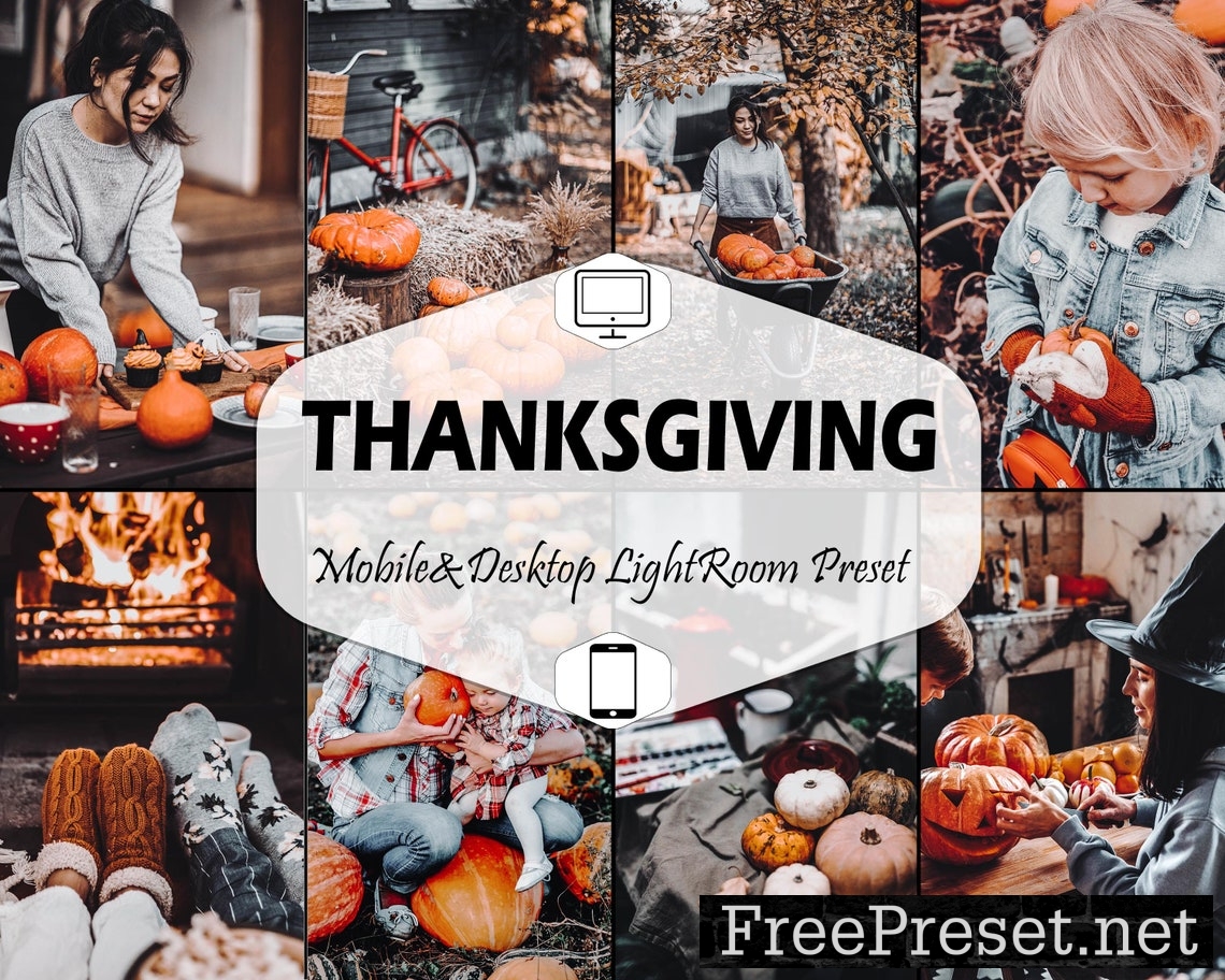 12 Thanksgiving Mobile & Desktop Lightroom Presets