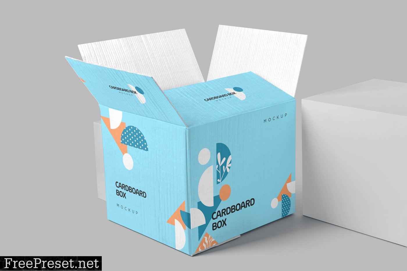 4 Cardboard Box Mockups 6704196