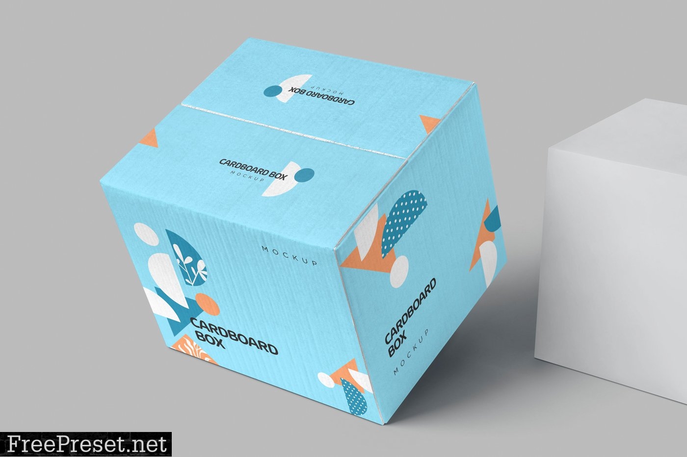 4 Cardboard Box Mockups 6704196