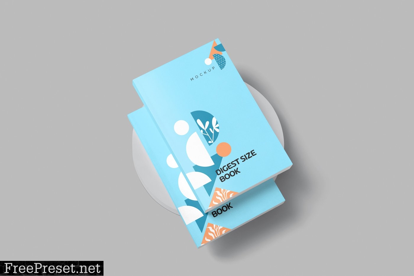 5 Digest Size Book Mockups 6704595