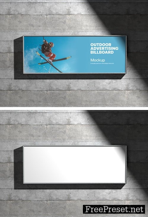 Advertising Billboard PSD Mockup Template