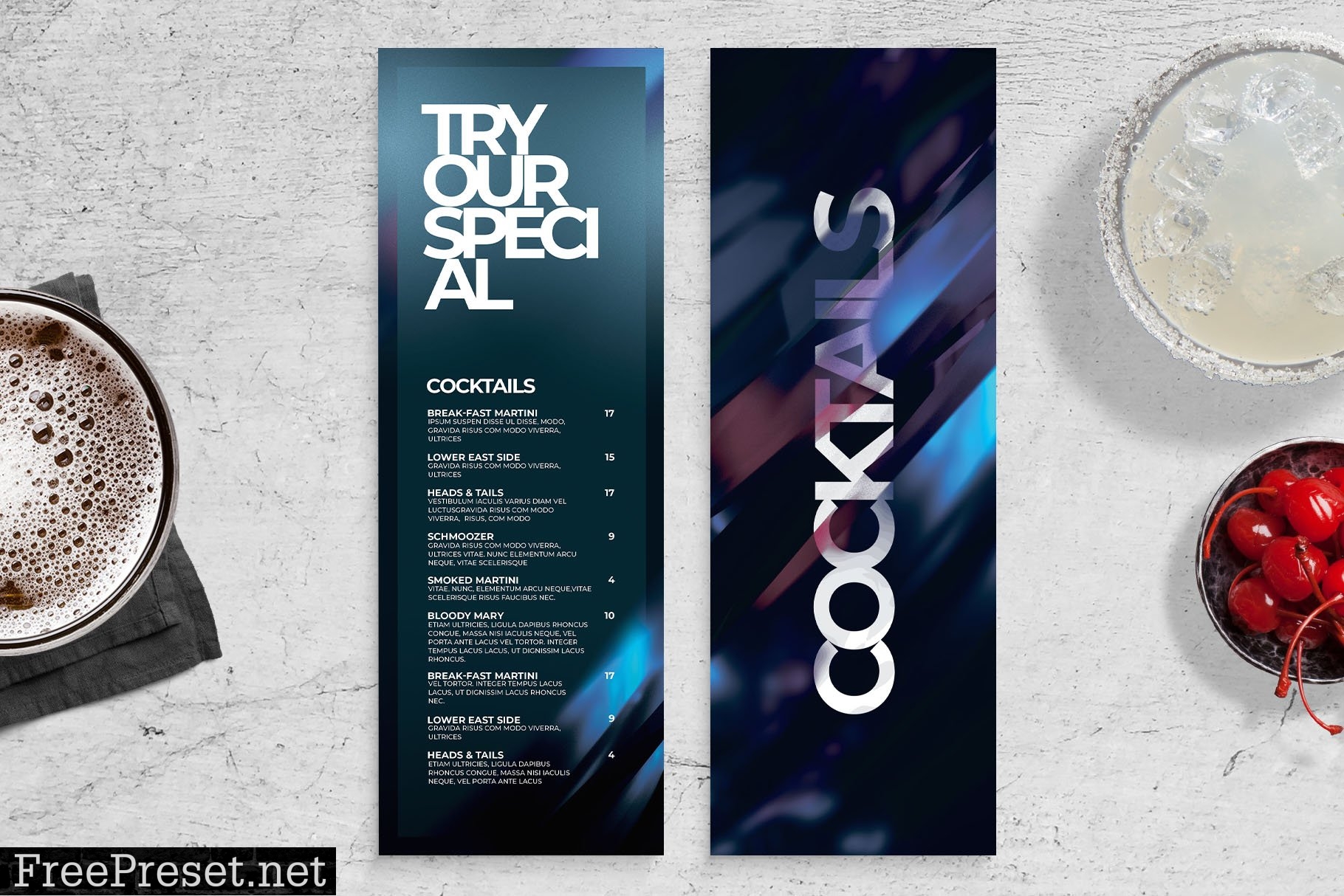 Bar Menu Template 7465363