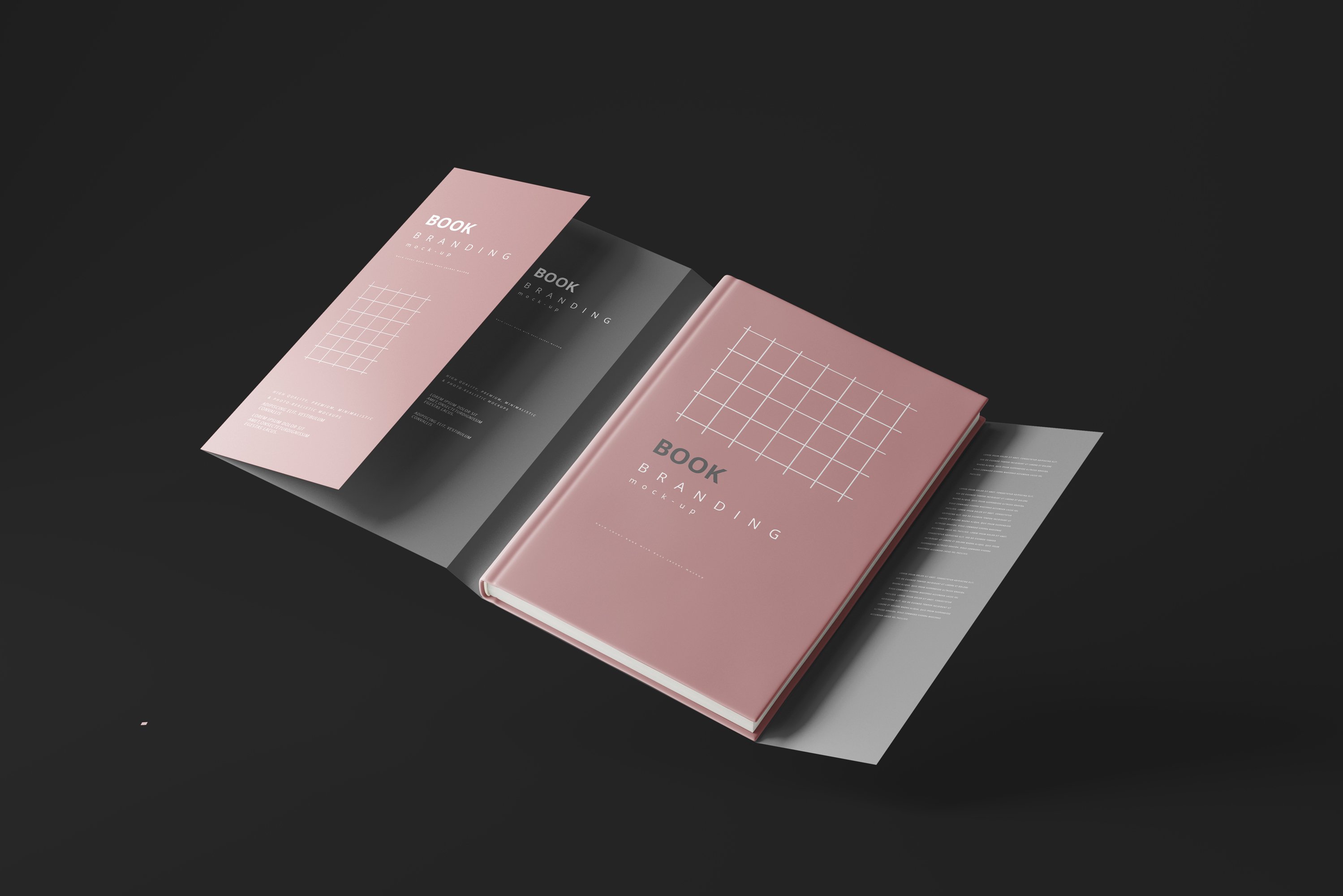 Book with Dust Jacket Mockups 7486553