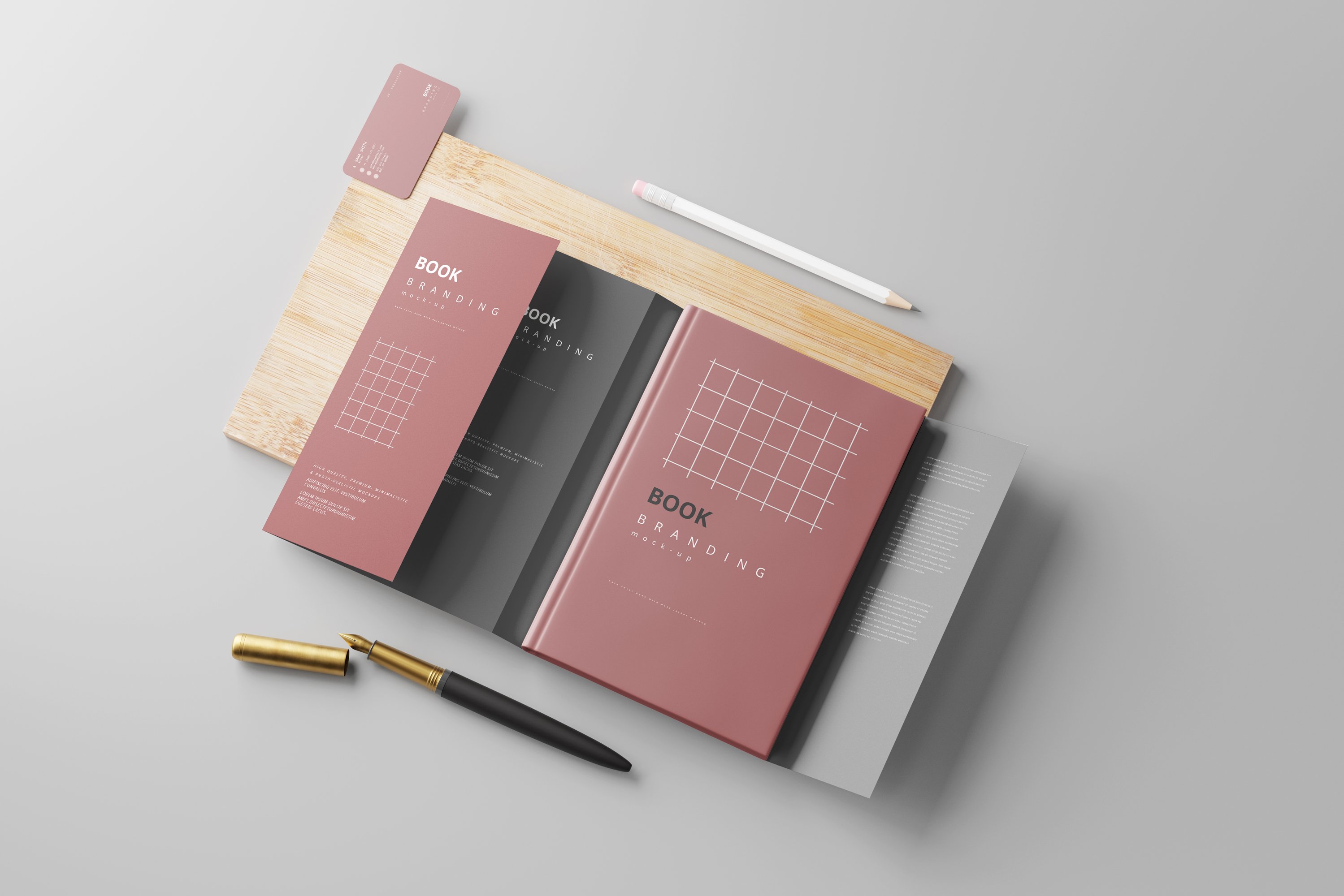 Book with Dust Jacket Mockups 7486553