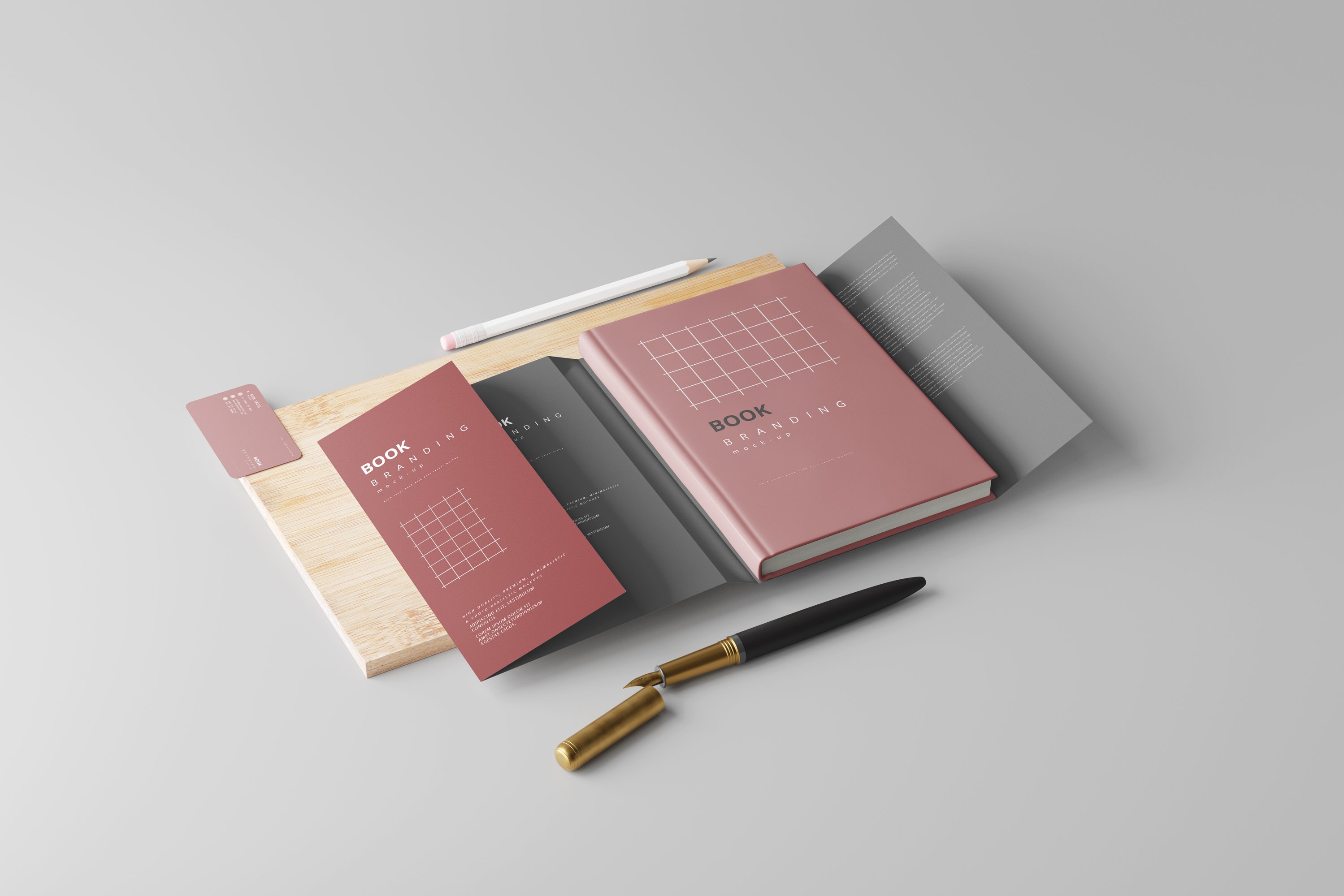 Book with Dust Jacket Mockups 7486553