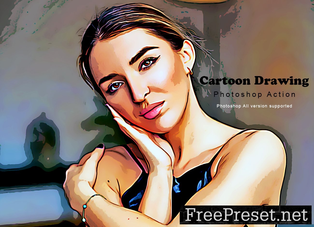 Cartoon Drawing Photoshop Action 7547686