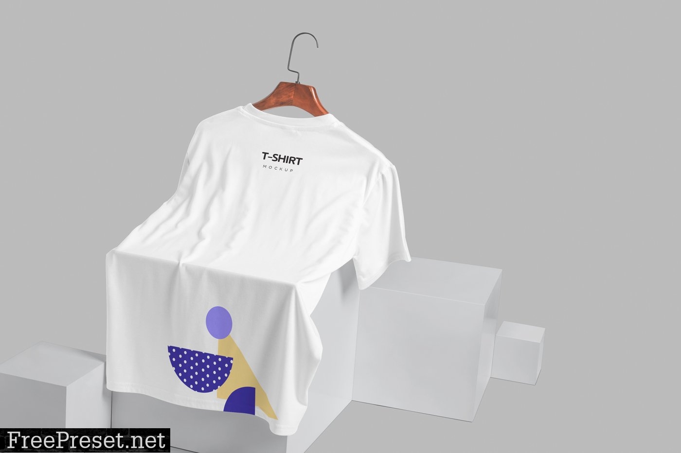 Crew Neck Pocket T-shirt Mockups 6703739