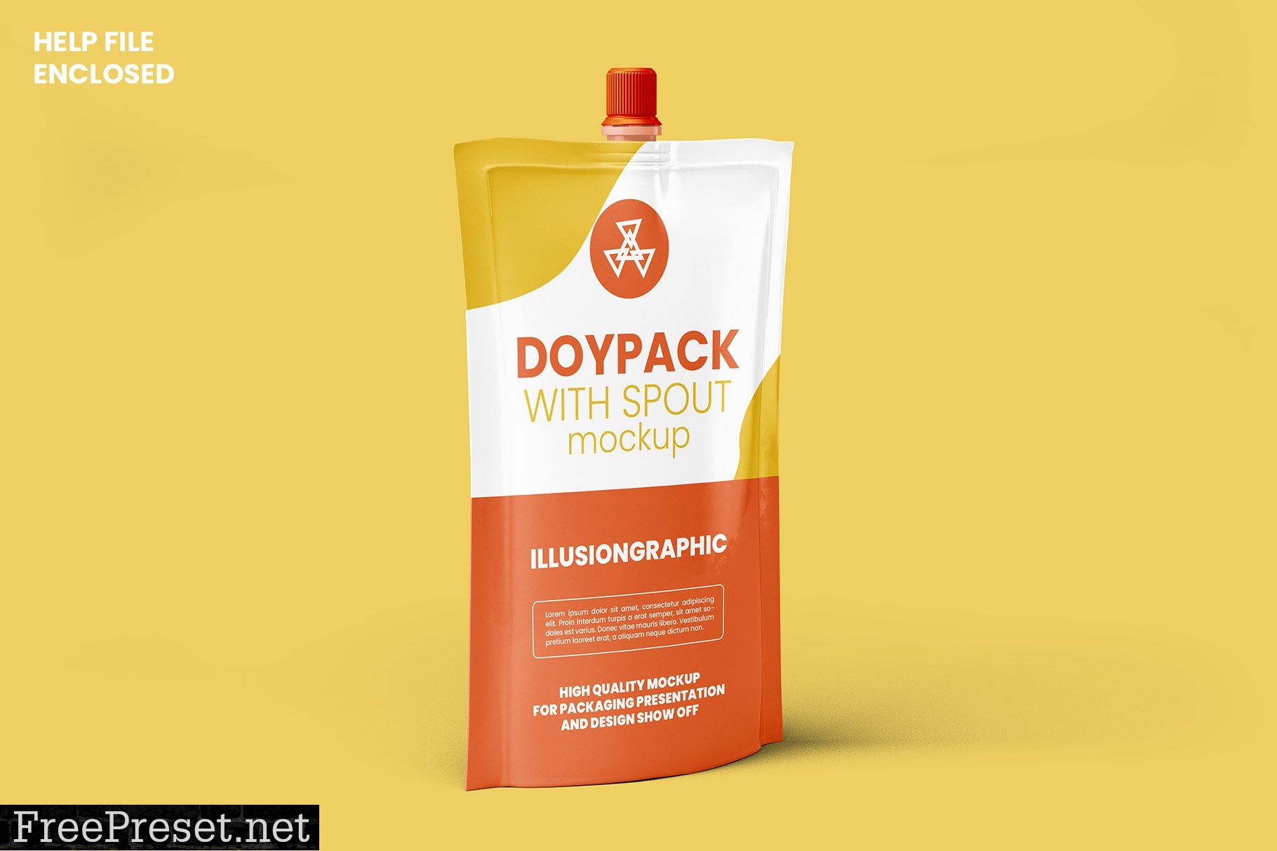 Doypack Pouch with Spout Mockup 5932690