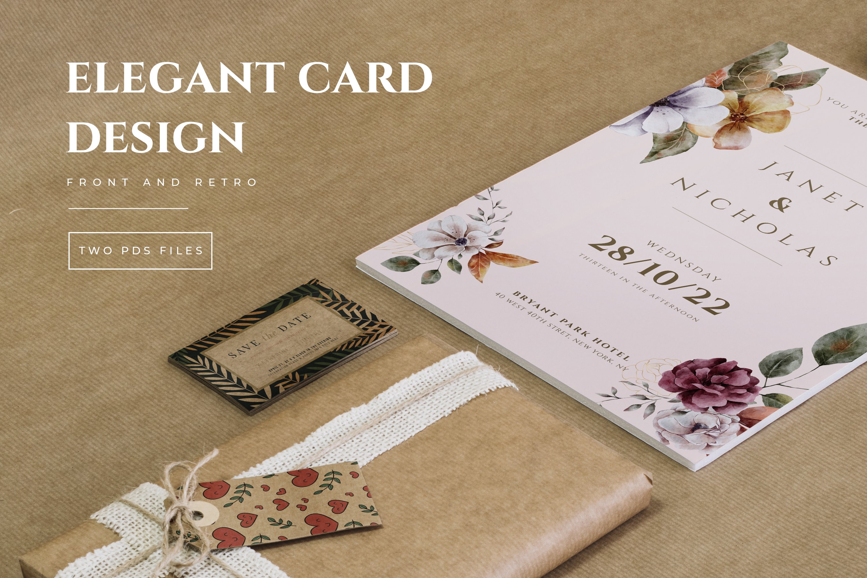 Elegant Floral Wedding Card 7164502