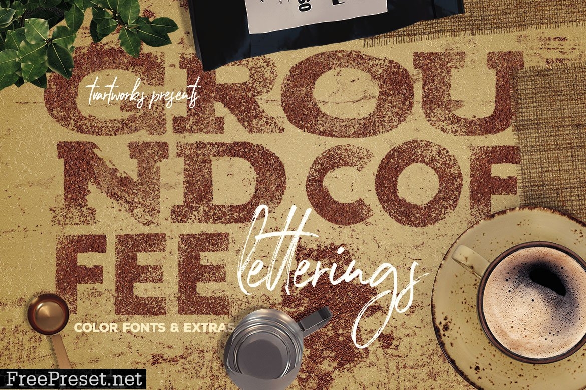 Ground Coffee PNG Letterings 3505121