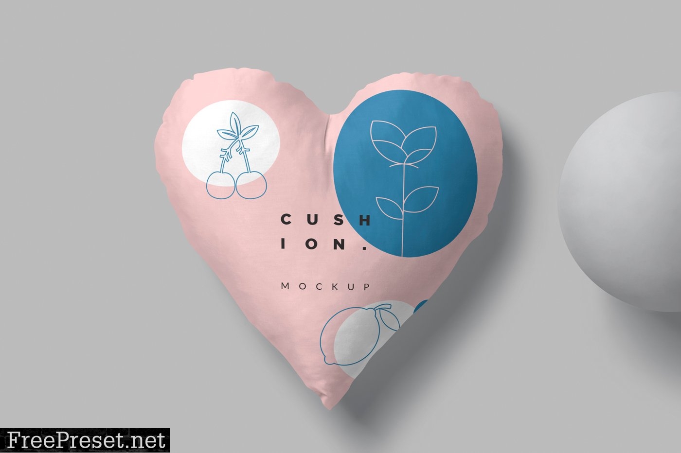 Heart Shape Cushion Mockups 6901502