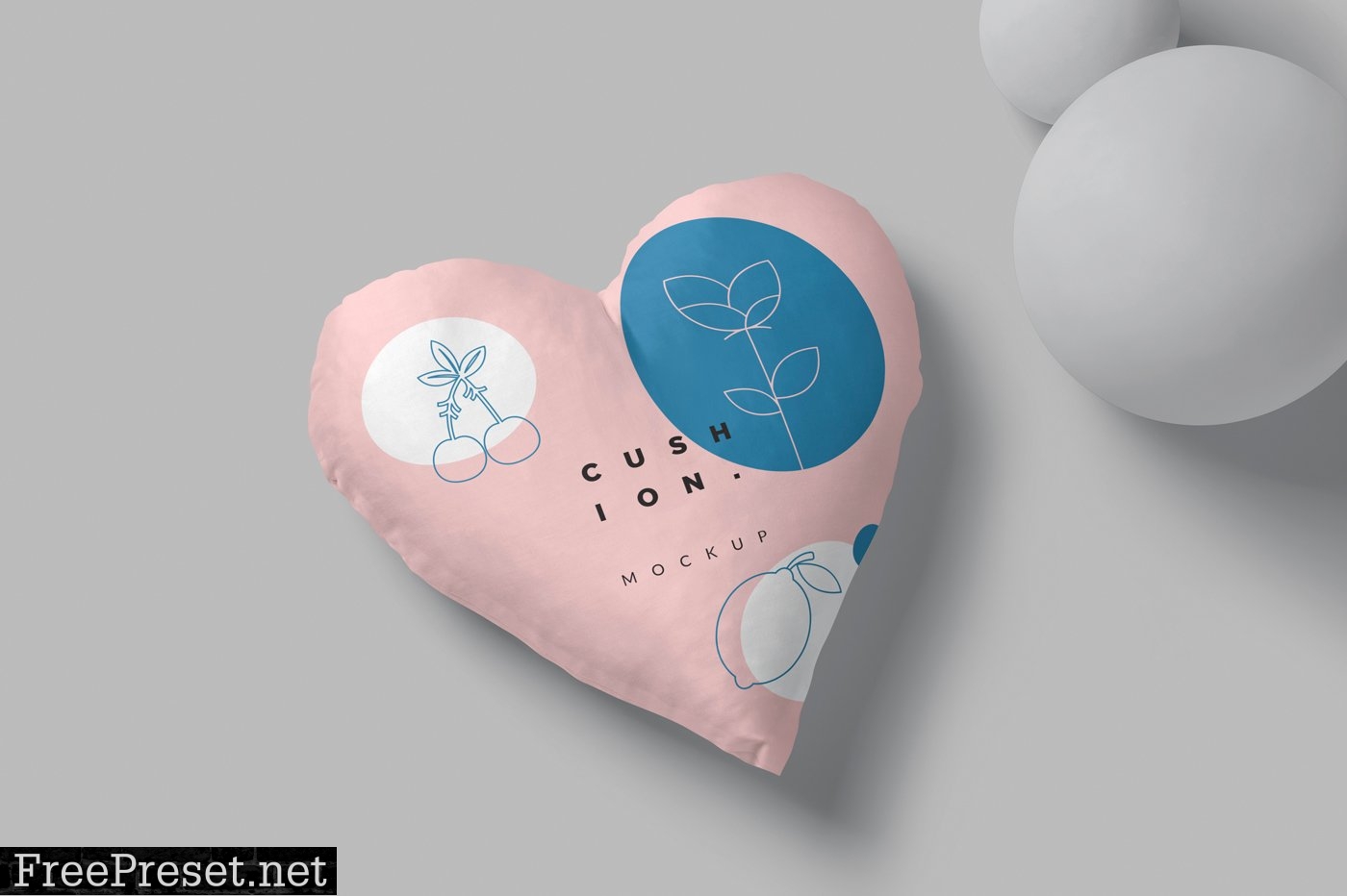 Heart Shape Cushion Mockups 6901502