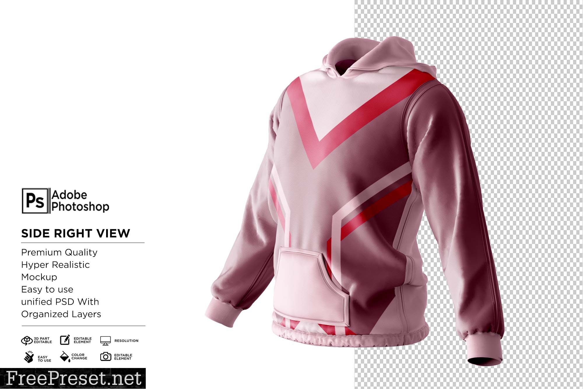 Hoodie Jumper Jacket Mockup 7357179