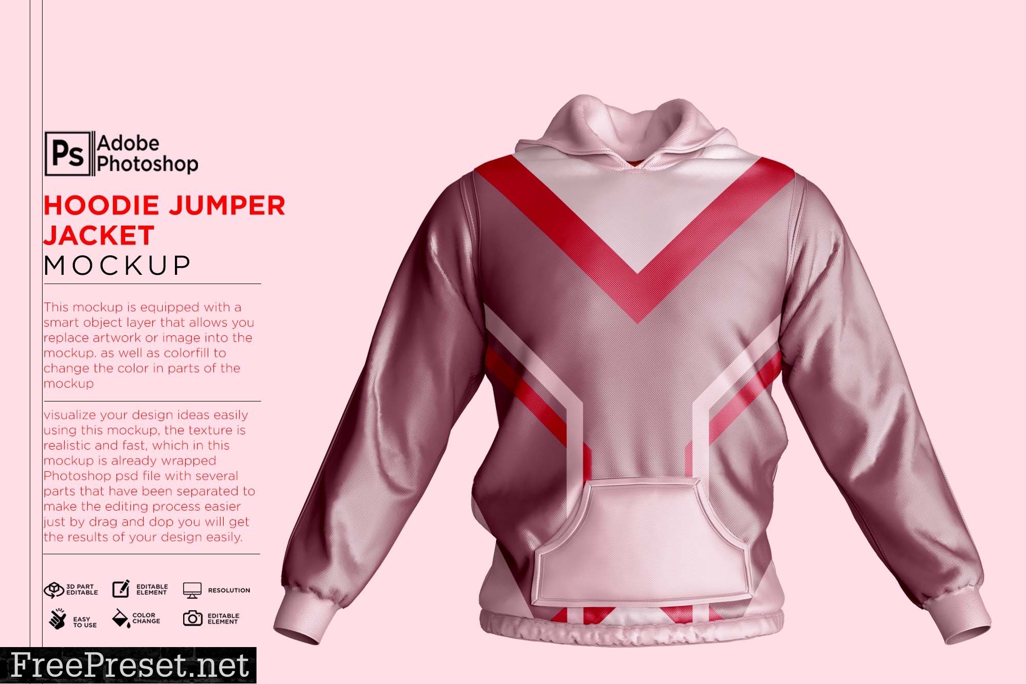 Hoodie Jumper Jacket Mockup 7357179