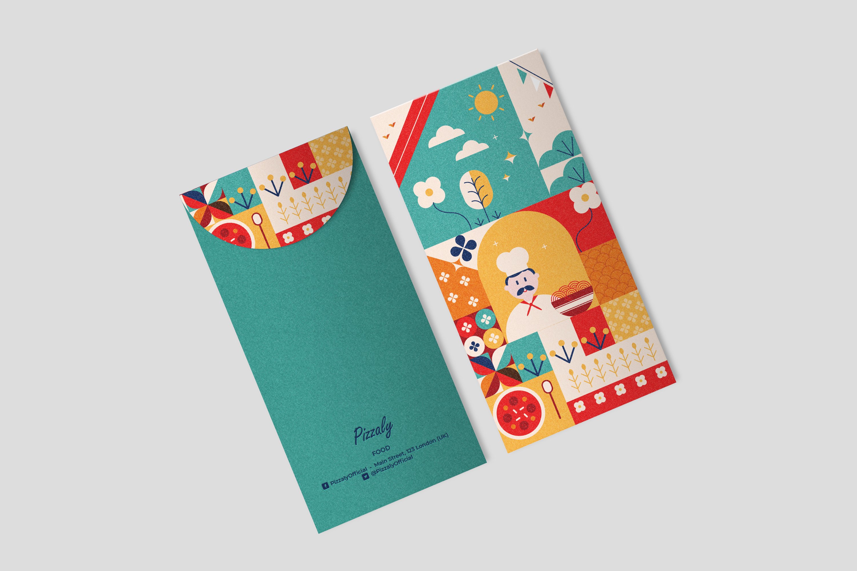 Illustrated Envelope Mockups 7430139