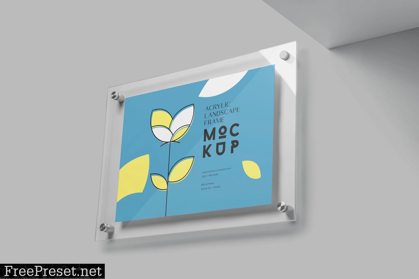 Landscape A3 Acrylic Frame Mockups 6901413