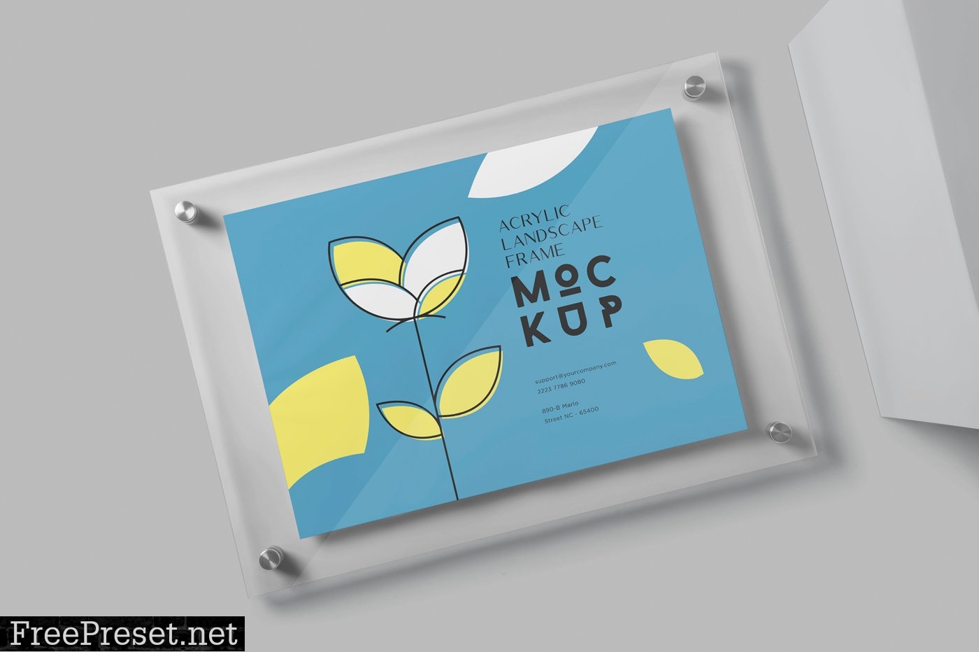 Landscape A3 Acrylic Frame Mockups 6901413