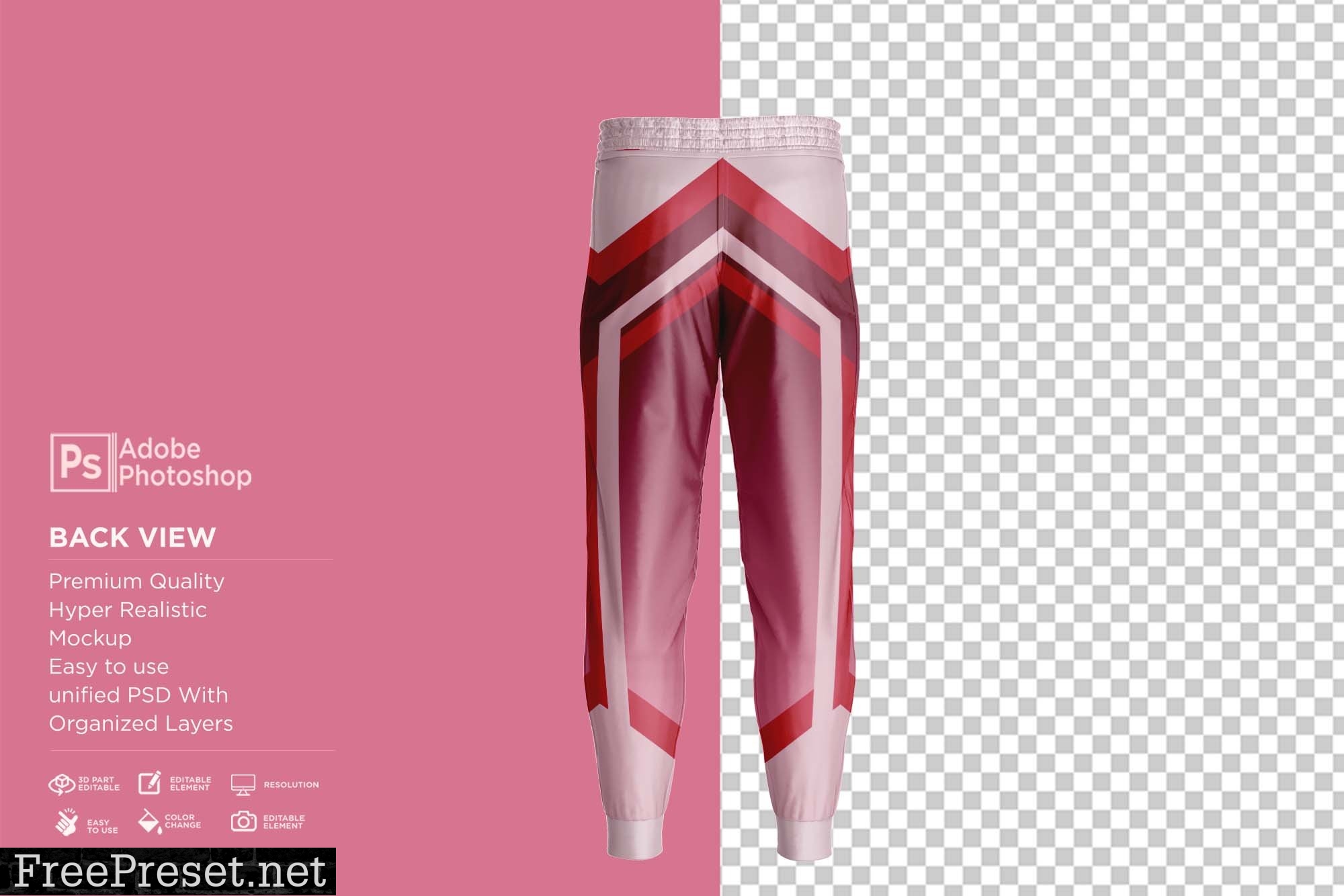 Men's Sport Pants Mockup 7361416