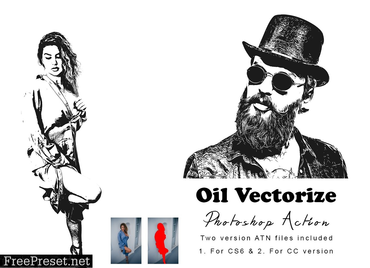Oil Vectorize Photoshop Action 7530221