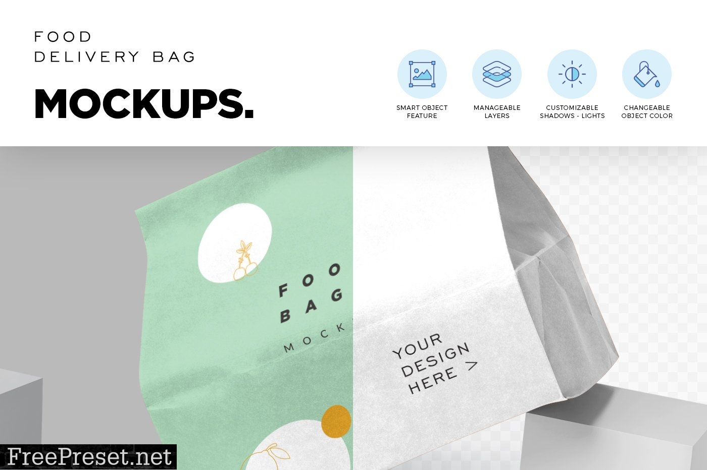 Paper Food Bag Mockups 6770541