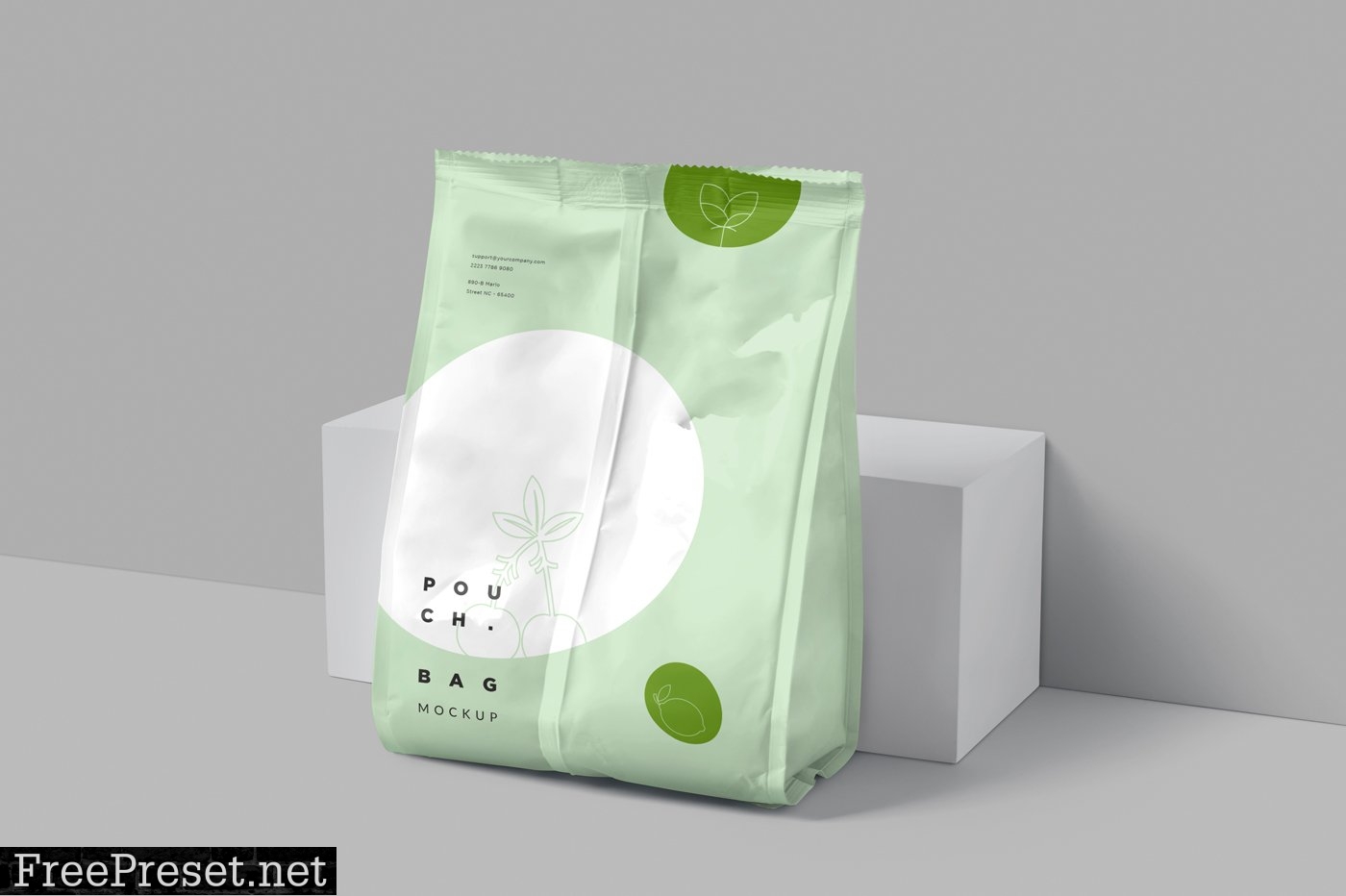 Paper Pouch Bag Mockup - Large Size 6706652