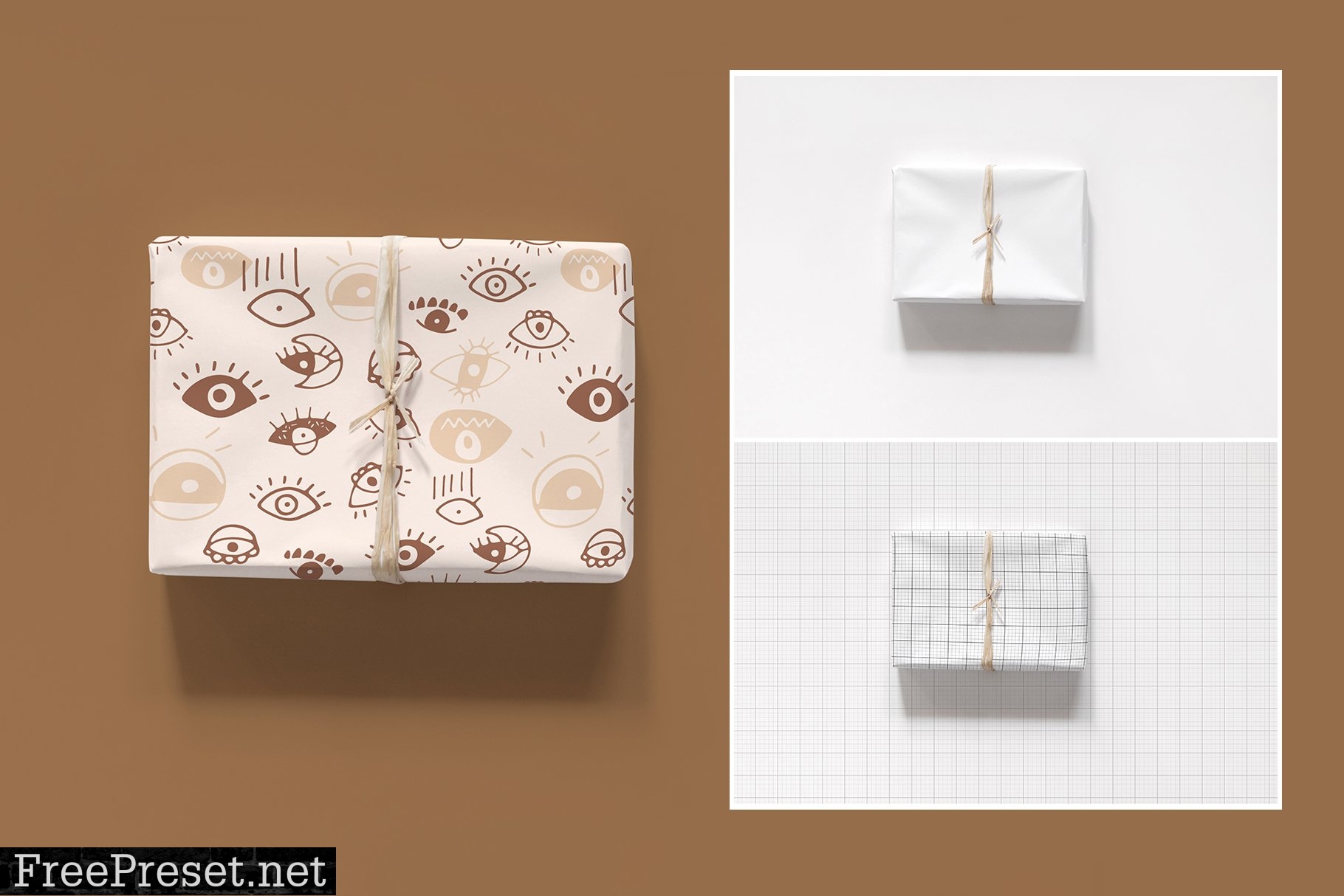 Paper Rolls Mockup Wrapping Layered 6607284