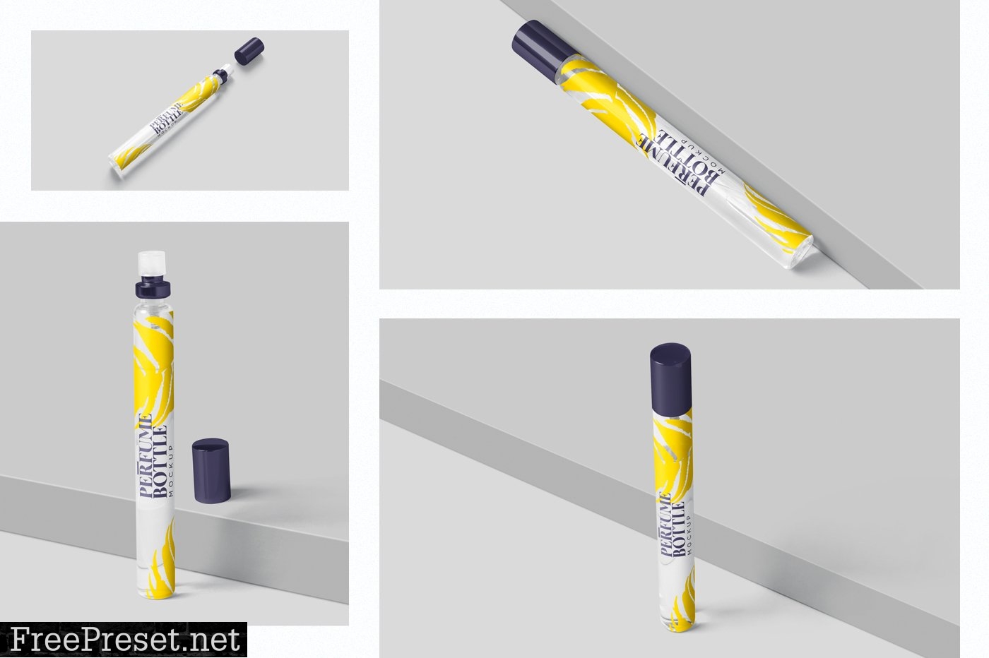 Pen Shape Spray Bottle Mockups 7412281