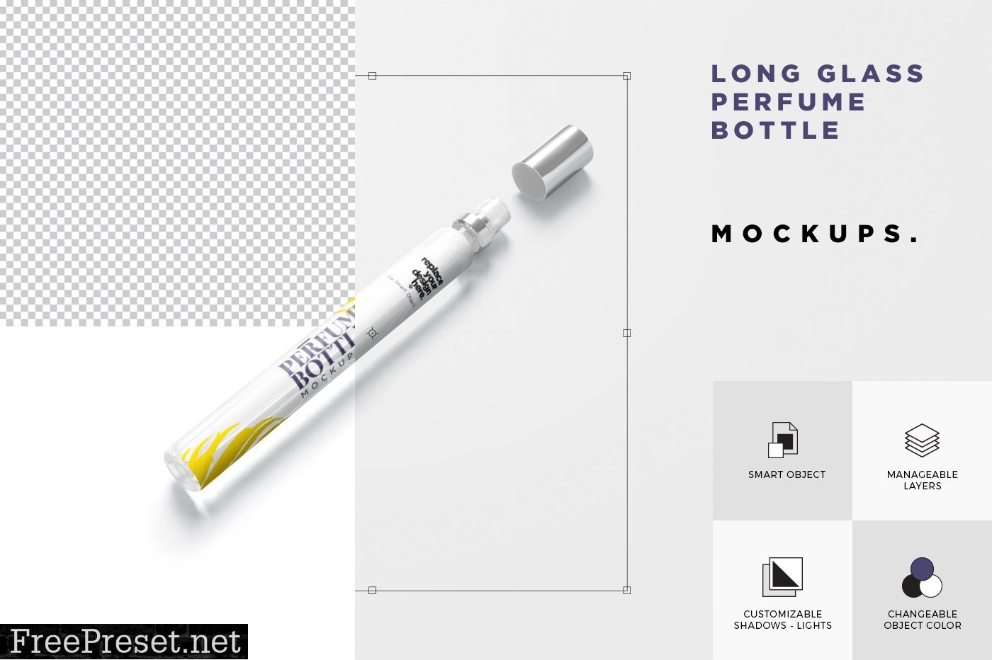 Pen Shape Spray Bottle Mockups 7412281