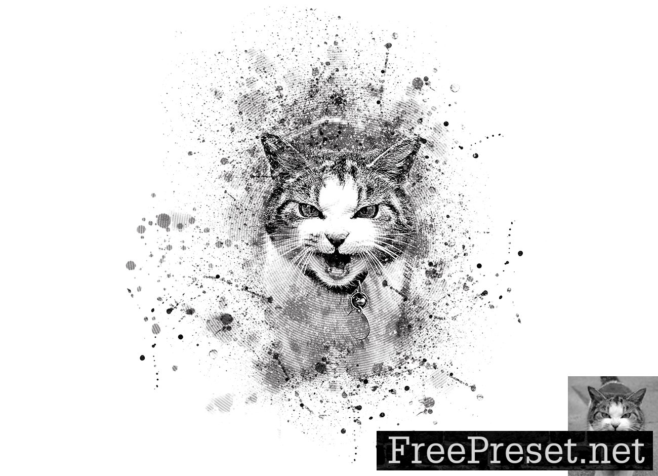 Pets Abstract Art Photoshop Action 7541562