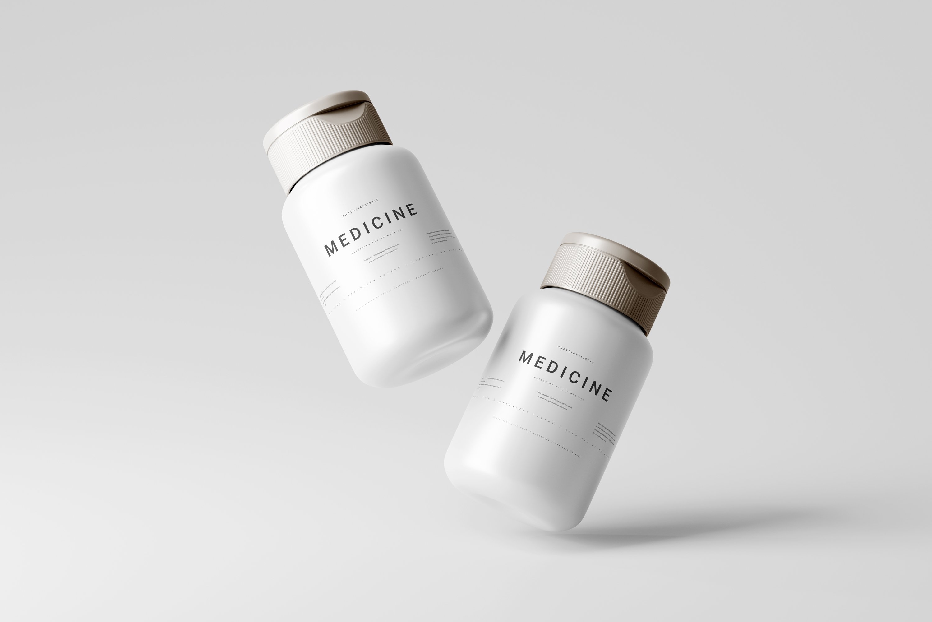 Plastic Medicine Bottle Mockup 7460282