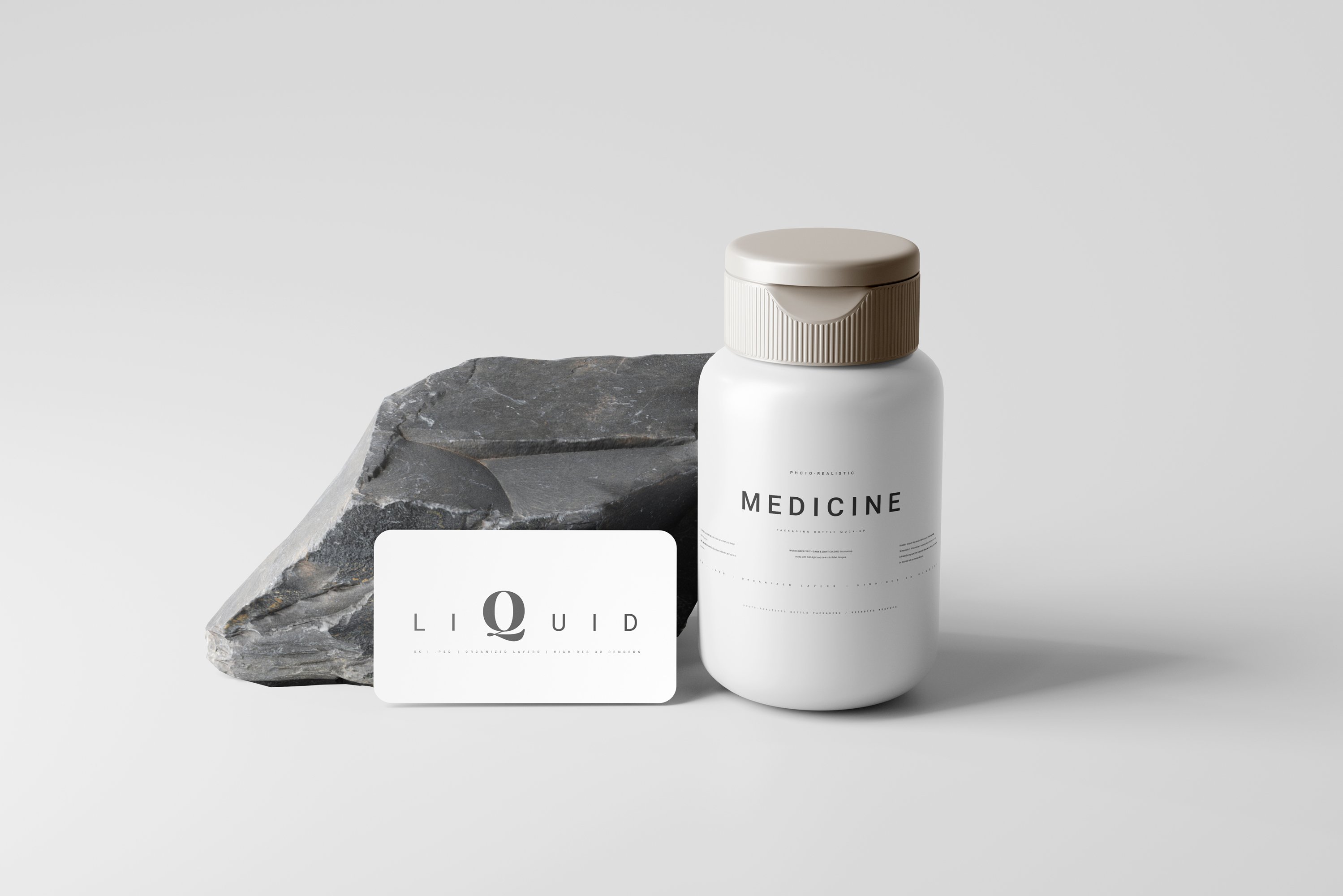 Plastic Medicine Bottle Mockup 7460282