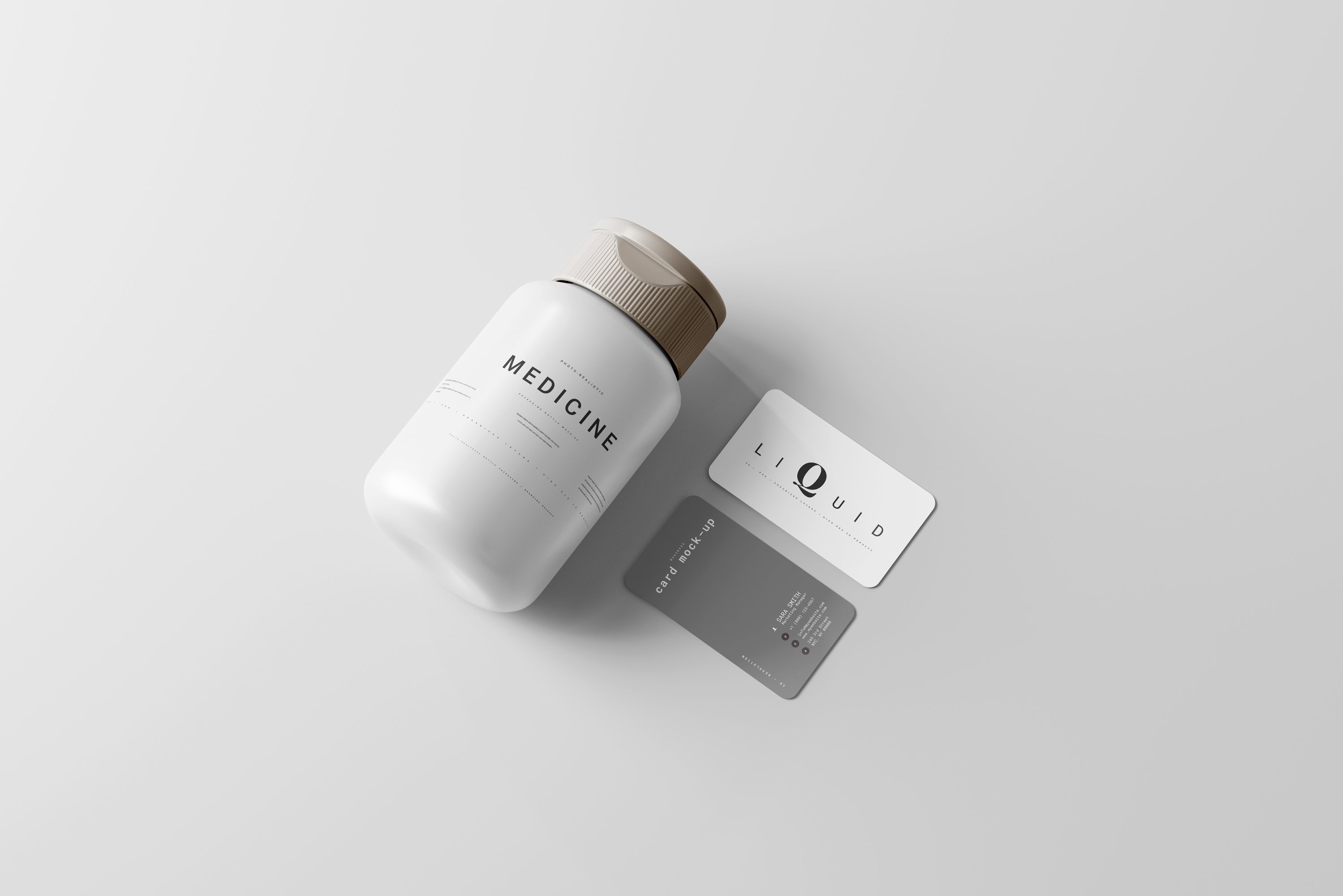 Plastic Medicine Bottle Mockup 7460282