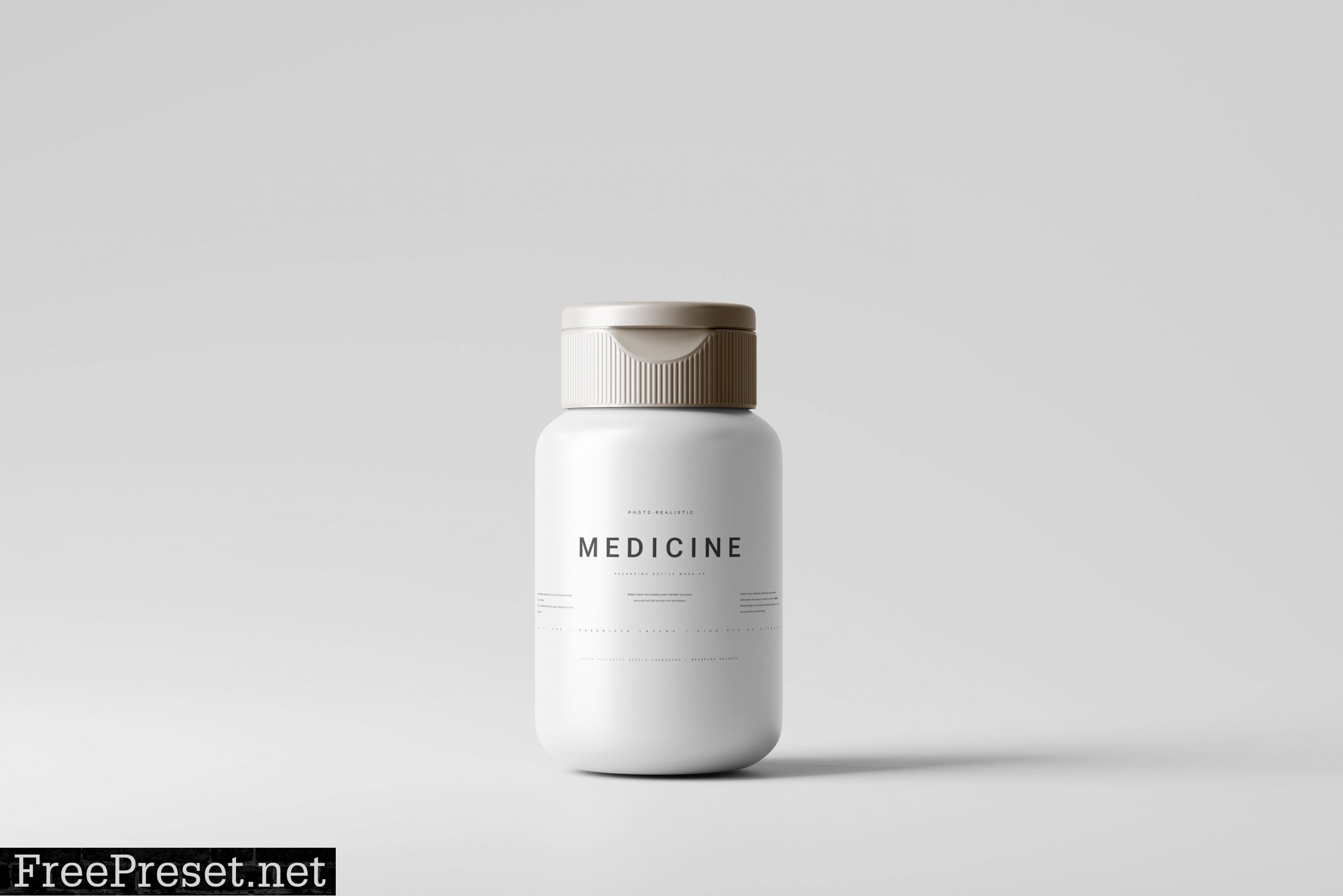 Plastic Medicine Bottle Mockup 7460282