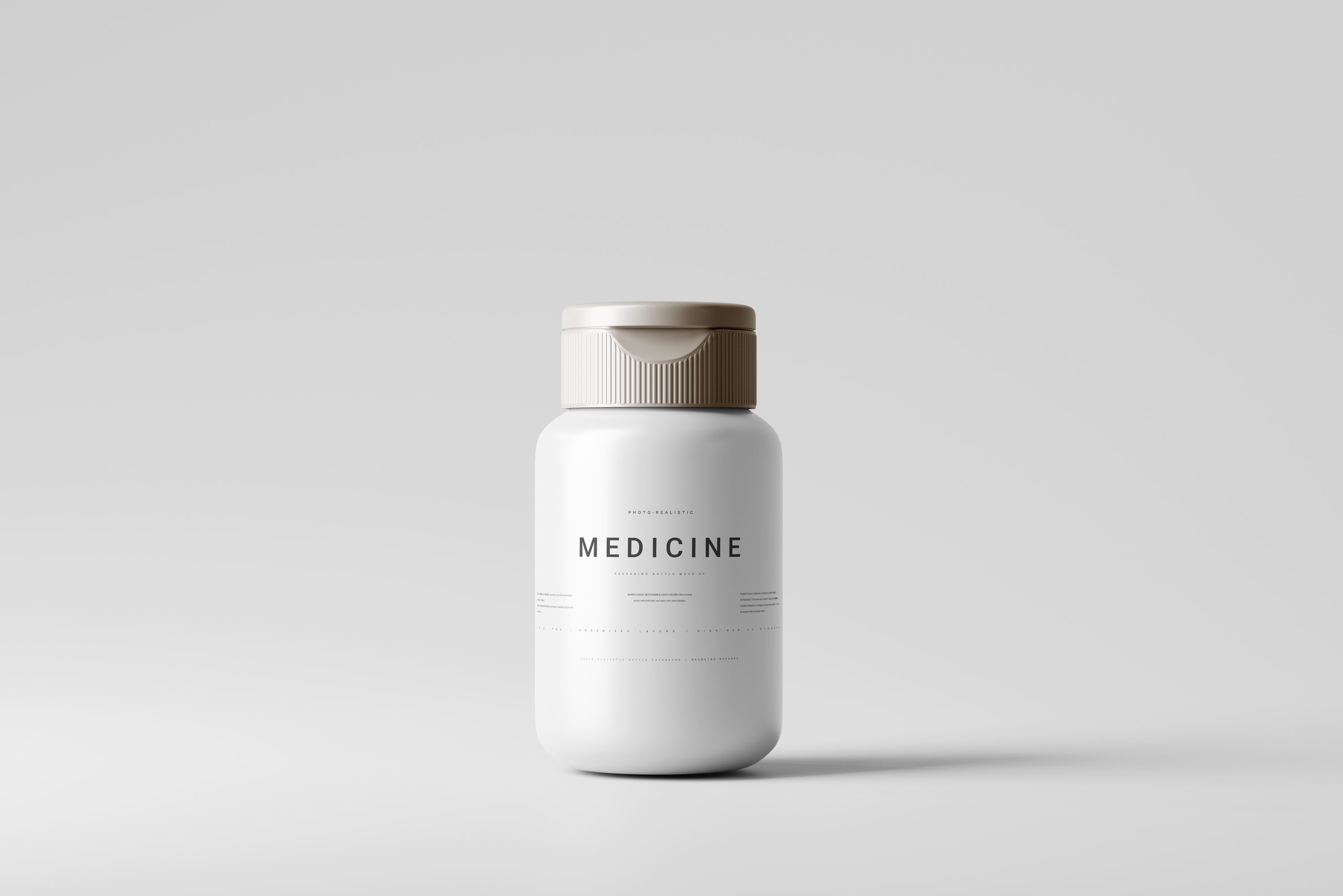 Plastic Medicine Bottle Mockup 7460282