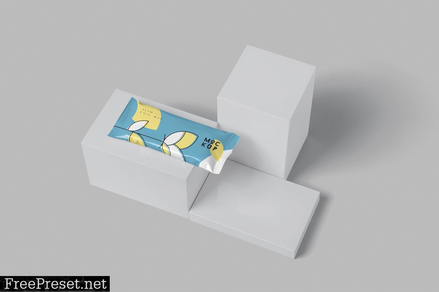 Small Slim Foil Bag Mockups 6629394