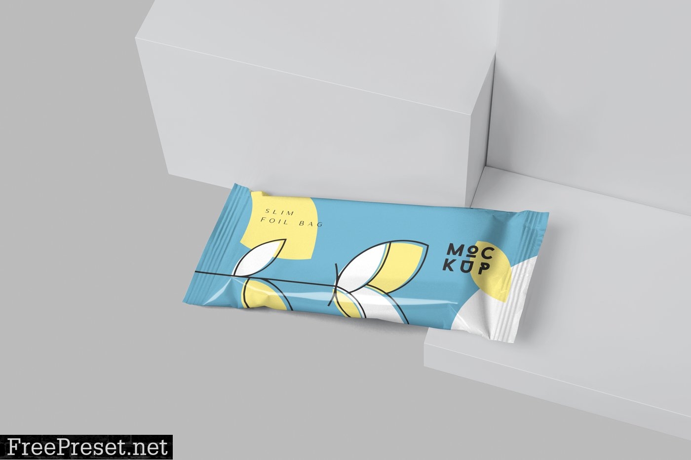 Small Slim Foil Bag Mockups 6629394