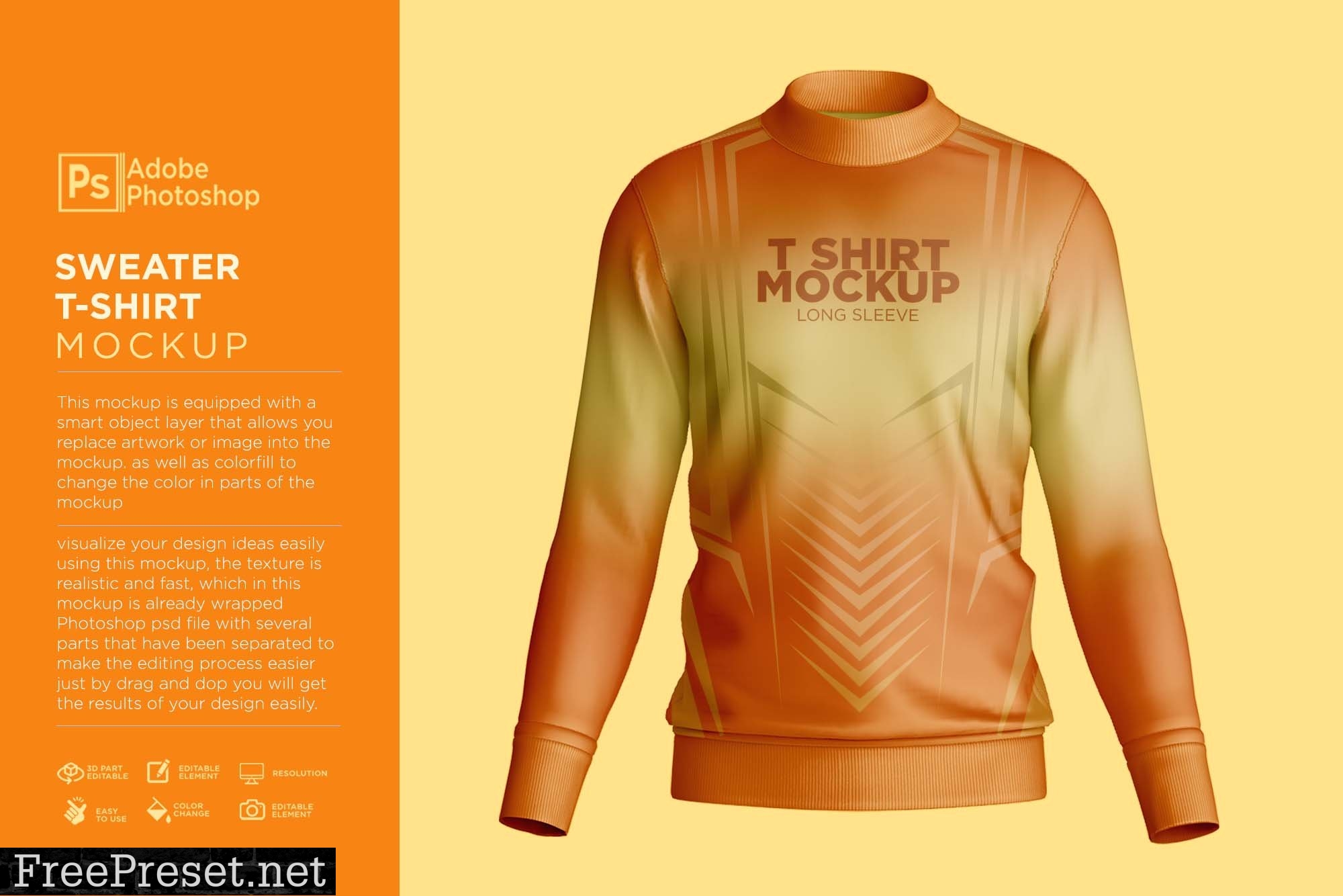 Sweater T-Shirt Mockup 7361809