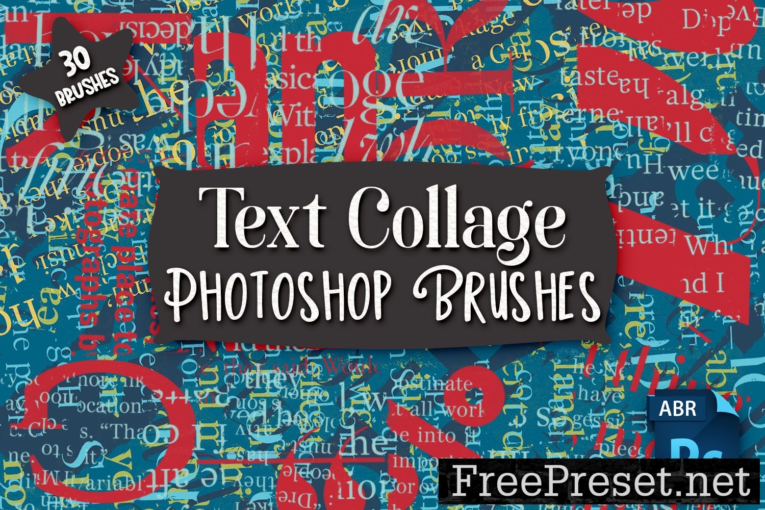 Text Collage Photoshop Brushes 5778660