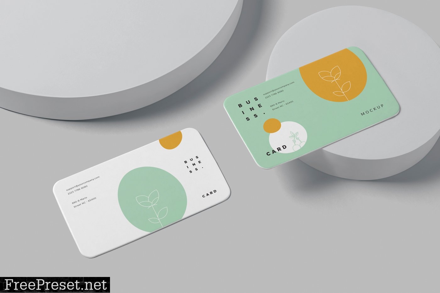 US Size Business Card Mockups 6688857