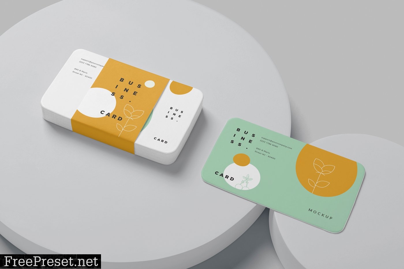 US Size Business Card Mockups 6688857