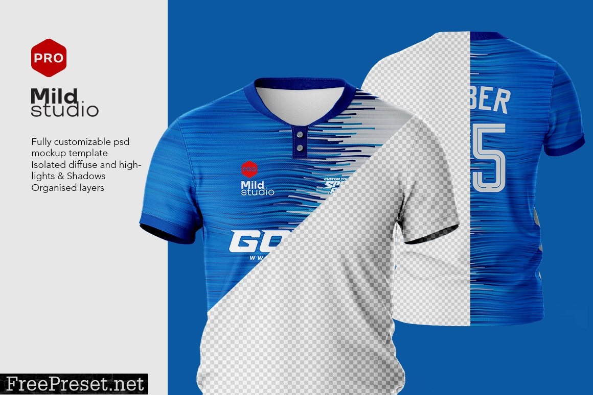 V Neck Polo Shirt Mockup v.05 7462937