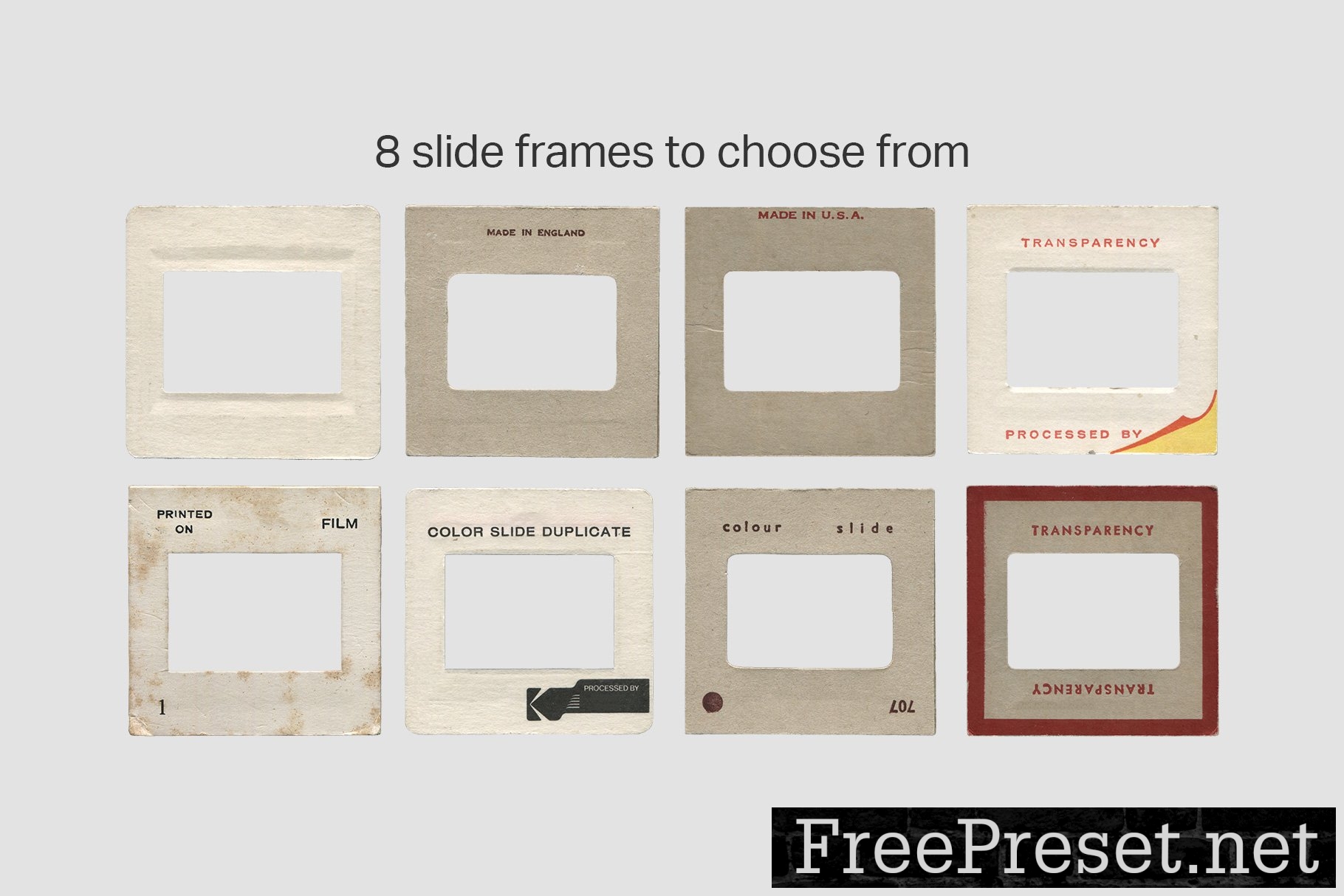 Vintage 35mm Slide Mockup 7485996