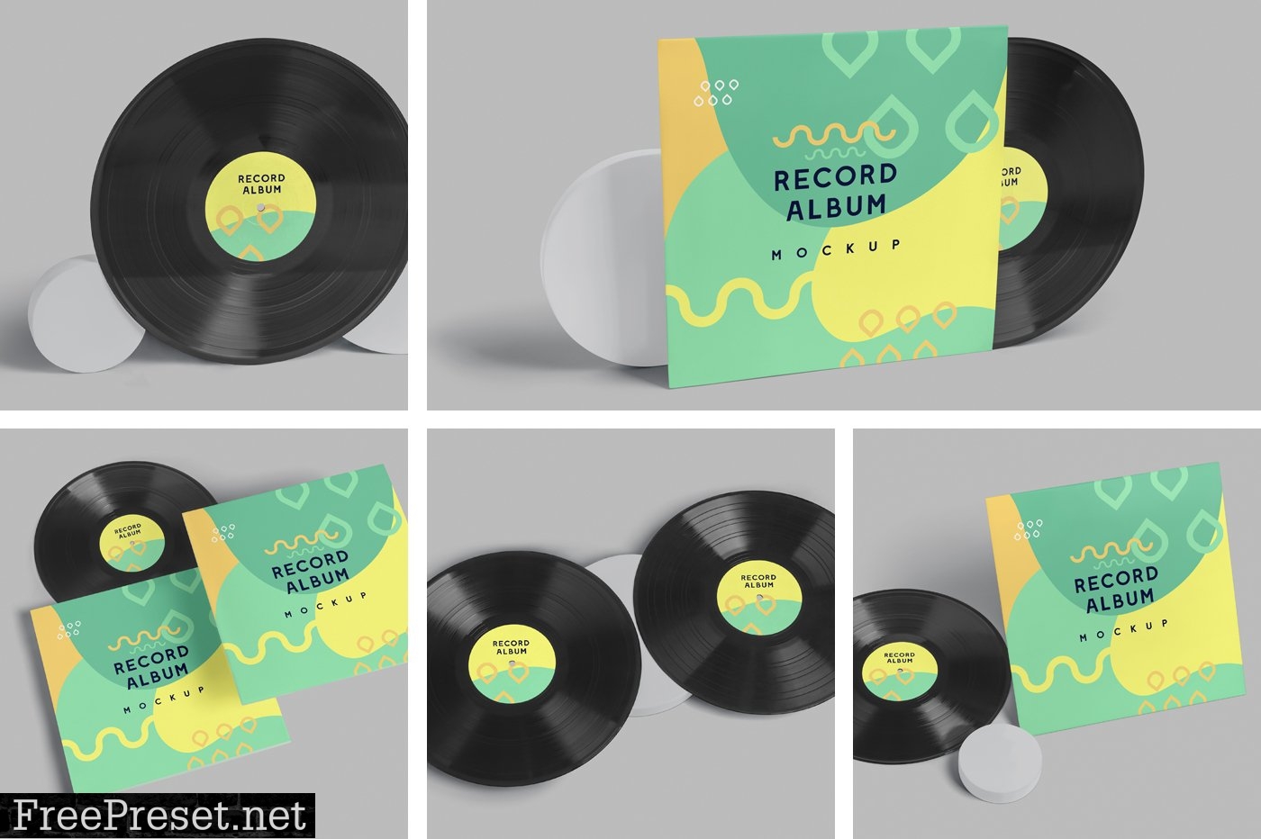 Vinyl Record Album Mockups 6706162