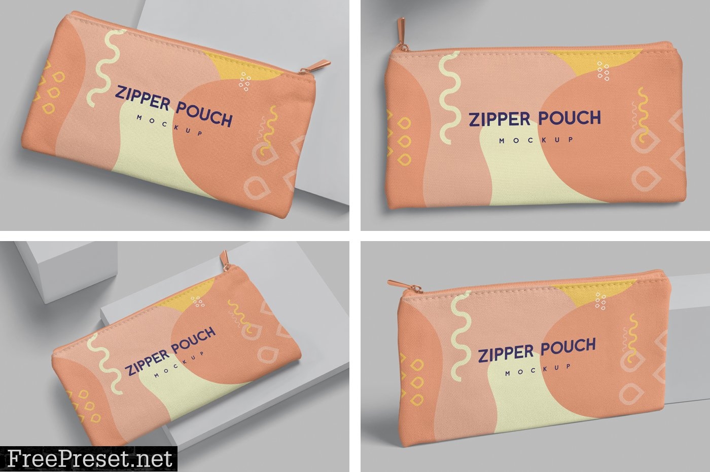 Zipper Canvas Pouch Mockups 6906771