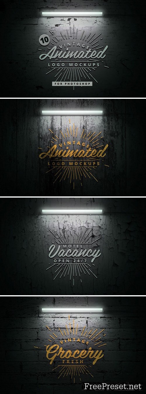 10 Animated Logo Mock-ups